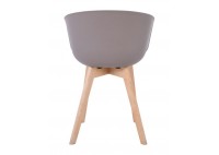 ΠΟΛΥΘΡΟΝΑ SAND BEIGE PP ΜΕ ΞΥΛΙΝΑ ΠΟΔΙΑ