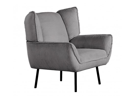 ΠΟΛΥΘΡΟΝΑ ΥΦΑΣΜΑ ΚΟΤΛΕ ΓΚΡΙ ΜΕ ΜΕΤΑΛΛΙΚΑ ΠΟΔΙΑ ΜΑΥΡΑ