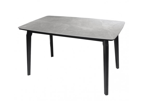 ΤΡΑΠΕΖΙ ΞΥΛΙΝΟ ΜΑΥΡΟ ΜΕ ΕΠΙΦΑΝΕΙΑ SINTERED STONE GREY MARBLE