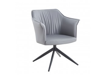 ΠΟΛΥΘΡΟΝΑ ΠΕΡΙΣΤΡΕΦΟΜΕΝΗ ΜΕΤΑΛΛΙΚΗ ΜΑΥΡΗ - ΔΕΡΜΑΤΙΝΗ ΓΚΡΙ PU