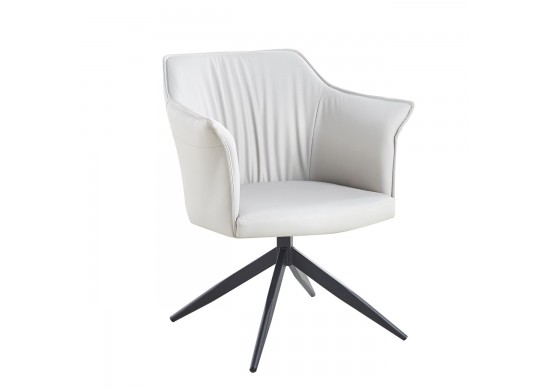 ΠΟΛΥΘΡΟΝΑ ΠΕΡΙΣΤΡΕΦΟΜΕΝΗ ΜΕΤΑΛΛΙΚΗ ΜΑΥΡΗ - ΔΕΡΜΑΤΙΝΗ ΓΚΡΙ-ΜΠΕΖ PU