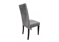 ΚΑΡΕΚΛΑ ΞΥΛΙΝΗ ΟΞΙΑ WENGE ΜΕ ΥΦΑΣΜΑ ΓΚΡΙ