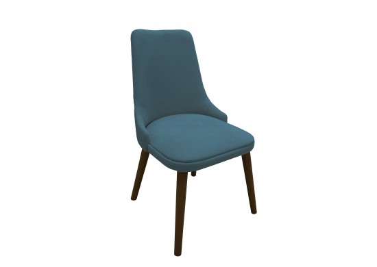 ΚΑΡΕΚΛΑ ΞΥΛΙΝΗ ΟΞΙΑ WENGE ΜΕ ΥΦΑΣΜΑ TEAL