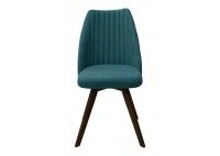 ΚΑΡΕΚΛΑ ΞΥΛΙΝΗ ΟΞΙΑ WENGE ΜΕ ΥΦΑΣΜΑ TEAL
