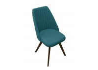 ΚΑΡΕΚΛΑ ΞΥΛΙΝΗ ΟΞΙΑ WENGE ΜΕ ΥΦΑΣΜΑ TEAL
