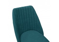 ΚΑΡΕΚΛΑ ΞΥΛΙΝΗ ΟΞΙΑ WENGE ΜΕ ΥΦΑΣΜΑ TEAL