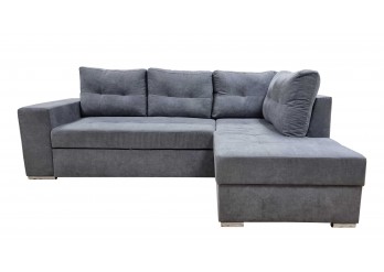 ΚΑΝΑΠΕΣ ΚΡΕΒΑΤΙ ΓΩΝΙΑ ΔΕΞΙΑ ΜΕ ΑΠΟΘΗΚΕΥΤΙΚΟ ΧΩΡΟ ΥΦ. ΣΚΟΥΡΟ ΓΚΡΙ