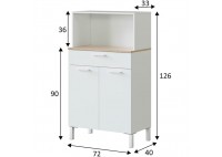 ΝΤΟΥΛΑΠΙ ΚΟΥΖΙΝΑΣ  ΛΕΥΚΟ - SONOMA