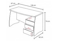 ΓΡΑΦΕΙΟ ΔΡΥΣ ALASKA - ΑΝΘΡΑΚΙ