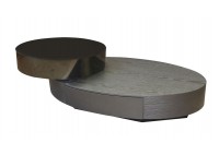 ΤΡΑΠΕΖΑΚΙ ΣΑΛΟΝΙΟΥ ΜΕ 2 ΣΥΡΤΑΡΙΑ ΜΑΥΡΟ - ZEBRANO