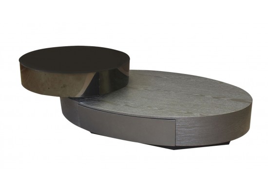 ΤΡΑΠΕΖΑΚΙ ΣΑΛΟΝΙΟΥ ΜΕ 2 ΣΥΡΤΑΡΙΑ ΜΑΥΡΟ - ZEBRANO