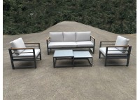 ΣΑΛΟΝΙ ΣΕΤ ΜΕΤΑΛΛΙΚΟ ΑΝΘΡΑΚΙ ΜΕ ΜΑΞΙΛΑΡΙΑ ΓΚΡΙ