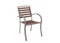 ΠΟΛΥΘΡΟΝΑ ΜΕΤΑΛΛΙΚΗ ΓΚΡΙ - POLYWOOD ΚΑΡΥΔΙ