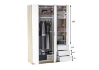 ΝΤΟΥΛΑΠΑ 3ΦΥΛΛΗ ΑΝΟΙΓΟΜΕΝΗ ΛΕΥΚΗ - SONOMA