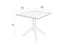 ΤΡΑΠΕΖΙ ΠΟΛΥΠΡΟΠΥΛΕΝΙΟΥ GREY