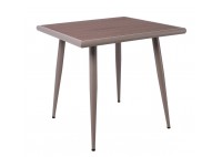 ΤΡΑΠΕΖΙ ΜΕΤΑΛΛΙΚΟ SAND BEIGE ΣΕΤ ΜΕ 4 ΠΟΛΥΘΡΟΝΕΣ