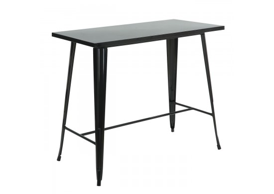 ΤΡΑΠΕΖΙ BAR ΜΕΤΑΛΛΙΚΟ ΜΑΥΡΟ