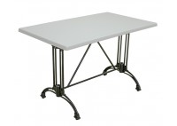 ΤΡΑΠΕΖΙ ΑΛΟΥΜΙΝΙΟΥ ΜΑΥΡΟ ΜΕ ΕΠΙΦΑΝΕΙΑ WERZALIT ΑΠΟΧΡΩΣΗ ΛΕΥΚΟ