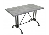 ΤΡΑΠΕΖΙ ΑΛΟΥΜΙΝΙΟΥ ΜΑΥΡΟ ΜΕ ΕΠΙΦΑΝΕΙΑ WERZALIT ΑΠΟΧΡΩΣΗ ΤΣΙΜΕΝΤΟ