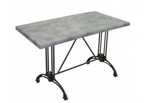 ΤΡΑΠΕΖΙ ΑΛΟΥΜΙΝΙΟΥ ΜΑΥΡΟ ΜΕ ΕΠΙΦΑΝΕΙΑ WERZALIT ΑΠΟΧΡΩΣΗ ΤΣΙΜΕΝΤΟ