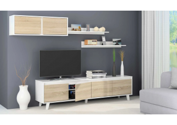 ΣΥΝΘΕΤΟ - ΣΥΝΘΕΣΗ ΣΑΛΟΝΙΟΥ SONOMA - ΛΕΥΚΗ ΓΥΑΛΙΣΤΕΡΗ