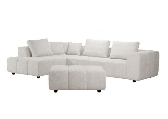 ΚΑΝΑΠΕΣ ΓΩΝΙΑ ΑΡΙΣΤΕΡΗ ΜΕ ΠΟΥΦ ΥΦΑΣΜΑ ΜΠΕΖ