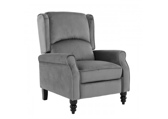 ΠΟΛΥΘΡΟΝΑ RELAX ΥΦΑΣΜΑ VELURE ΓΚΡΙ