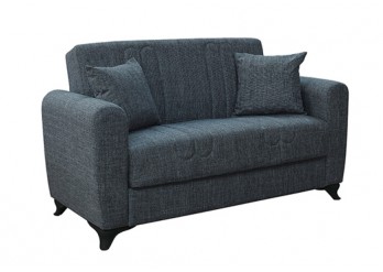 ΚΑΝΑΠΕΣ 2ΘΕΣΙΟΣ ΜΕ ΑΠΟΘΗΚΕΥΤΙΚΟ ΧΩΡΟ ΥΦΑΣΜΑ DARK GREY