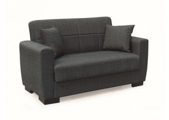 ΚΑΝΑΠΕΣ 2ΘΕΣΙΟΣ ΜΕ ΑΠΟΘΗΚΕΥΤΙΚΟ ΧΩΡΟ ΥΦΑΣΜΑ DARK GREY