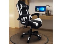 ΠΟΛΥΘΡΟΝΑ ΓΡΑΦΕΙΟΥ GAMING ΔΕΡΜΑΤΙΝΗ ΜΑΥΡΗ - ΛΕΥΚΗ PU