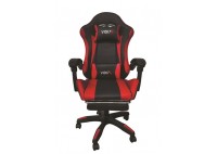 ΠΟΛΥΘΡΟΝΑ ΓΡΑΦΕΙΟΥ GAMING ΔΕΡΜΑΤΙΝΗ ΜΑΥΡΗ - ΚΟΚΚΙΝΗ PU