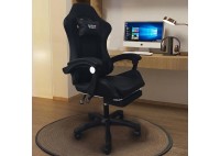 ΠΟΛΥΘΡΟΝΑ ΓΡΑΦΕΙΟΥ GAMING ΔΕΡΜΑΤΙΝΗ ΜΑΥΡΗ PU