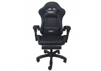 ΠΟΛΥΘΡΟΝΑ ΓΡΑΦΕΙΟΥ GAMING ΔΕΡΜΑΤΙΝΗ ΜΑΥΡΗ PU