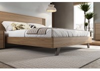 ΚΡΕΒΑΤΙ ΔΙΠΛΟ HONEY PALE OAK