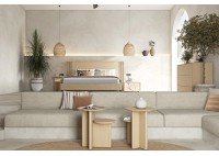 ΚΡΕΒΑΤΙ ΔΙΠΛΟ NATURAL OAK