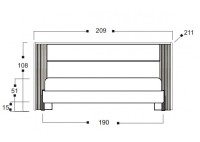 ΚΡΕΒΑΤΙ ΔΙΠΛΟ NATURAL OAK