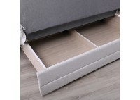 ΚΑΝΑΠΕΣ ΚΡΕΒΑΤΙ 2ΘΕΣΙΟΣ ΥΦΑΣΜΑ ΑΝΟΙΧΤΟ ΓΚΡΙ