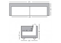 ΚΑΝΑΠΕΣ ΚΡΕΒΑΤΙ 2ΘΕΣΙΟΣ ΥΦΑΣΜΑ ΑΝΟΙΧΤΟ ΓΚΡΙ