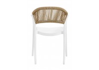ΠΟΛΥΘΡΟΝΑ ΑΣΠΡΟ ΡΡ - UV - ROPE WICKER ΦΥΣΙΚΟ