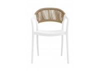 ΠΟΛΥΘΡΟΝΑ ΑΣΠΡΟ ΡΡ - UV - ROPE WICKER ΦΥΣΙΚΟ
