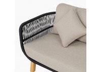 ΣΑΛΟΝΙ ΣΕΤ ΦΥΣΙΚΟ ΞΥΛΟ ΑΚΑΚΙΑ - ROPE WICKER ΜΑΥΡΟ