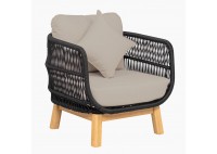 ΣΑΛΟΝΙ ΣΕΤ ΦΥΣΙΚΟ ΞΥΛΟ ΑΚΑΚΙΑ - ROPE WICKER ΜΑΥΡΟ