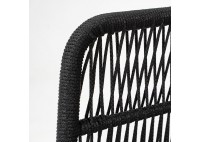 ΣΑΛΟΝΙ ΣΕΤ ΦΥΣΙΚΟ ΞΥΛΟ ΑΚΑΚΙΑ - ROPE WICKER ΜΑΥΡΟ