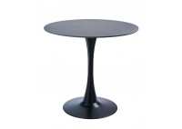 ΤΡΑΠΕΖΙ ΡΟΤΟΝΤΑ SINTERED STONE ΑΠΟΧΡΩΣΗ ΤΣΙΜΕΝΤΟ ΜΕ ΜΕΤΑΛΛΙΚΗ ΒΑΣΗ ΜΑΥΡΗ