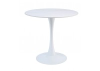 ΤΡΑΠΕΖΙ ΡΟΤΟΝΤΑ SINTERED STONE ΑΠΟΧΡΩΣΗ ΛΕΥΚΟ ΜΑΡΜΑΡΟ ΜΕ ΜΕΤΑΛΛΙΚΗ ΒΑΣΗ ΑΣΠΡΗ