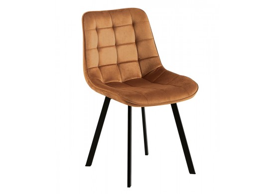 ΚΑΡΕΚΛΑ ΜΕΤΑΛΛΙΚΗ ΜΑΥΡΗ - ΥΦΑΣΜΑ VELURE ΜΠΕΖ