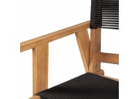 ΠΟΛΥΘΡΟΝΑ ΦΥΣΙΚΟ ΞΥΛΟ ΑΚΑΚΙΑ - ROPE WICKER ΜΑΥΡΟ