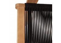 ΠΟΛΥΘΡΟΝΑ ΦΥΣΙΚΟ ΞΥΛΟ ΑΚΑΚΙΑ - ROPE WICKER ΜΑΥΡΟ