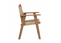 ΠΟΛΥΘΡΟΝΑ ΦΥΣΙΚΟ ΞΥΛΟ ΑΚΑΚΙΑ - ROPE WICKER ΜΠΕΖ