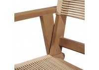 ΠΟΛΥΘΡΟΝΑ ΦΥΣΙΚΟ ΞΥΛΟ ΑΚΑΚΙΑ - ROPE WICKER ΜΠΕΖ